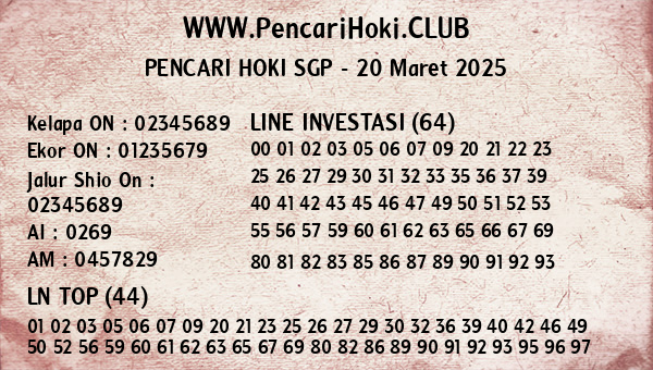 Prediksi SGP